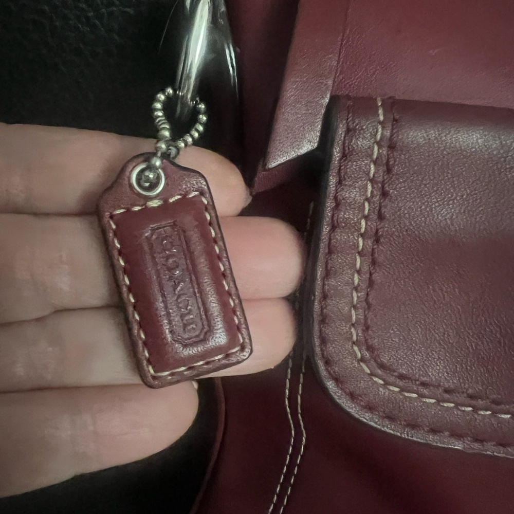 Coach Hampton Red Leather Swing Crossbody Bag - Picture 7 of 14